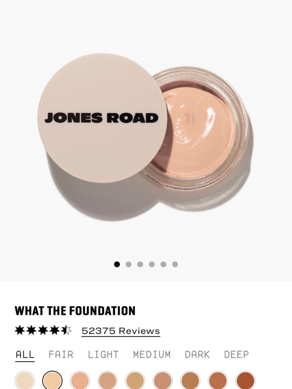 Jones Road What The Foundation - Porcelain